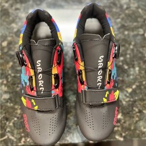 Women's Bike Cycling Shoes with SPD Cleats with Quick lace Compatible Cushions